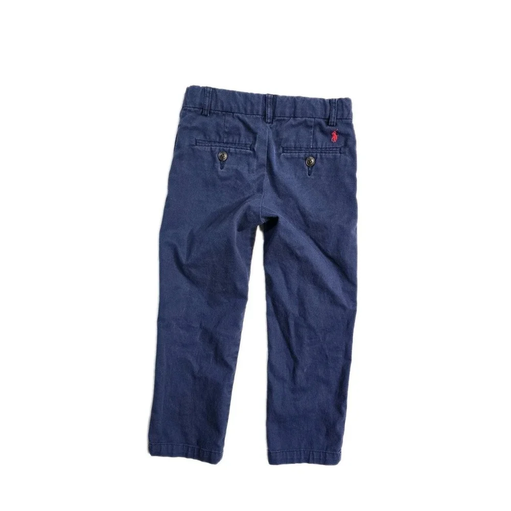 Ralph‎ Lauren Boys Button Up Shirt Long Sleeves Chino Pants 4 T Lot Of 2